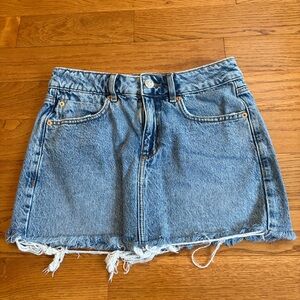 Garage Stylish Blue Denim Mini Skirt